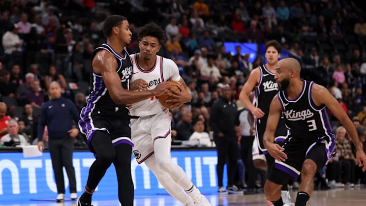 Los Angeles Clippers guard Jordan Miller (11) drives to the basket against Sacramento Kings forward Keegan Murray (13) during the second quarter of NBA preseason game at Intuit Dome. Mandatory Credit: Kiyoshi Mio-Imagn Images Los Angeles Clippers guard Jordan Miller (11) drives to the basket against Sacramento Kings forward Keegan Murray (13) during the second quarter of NBA preseason game at Intuit Dome. Mandatory Credit: Kiyoshi Mio-Imagn Images