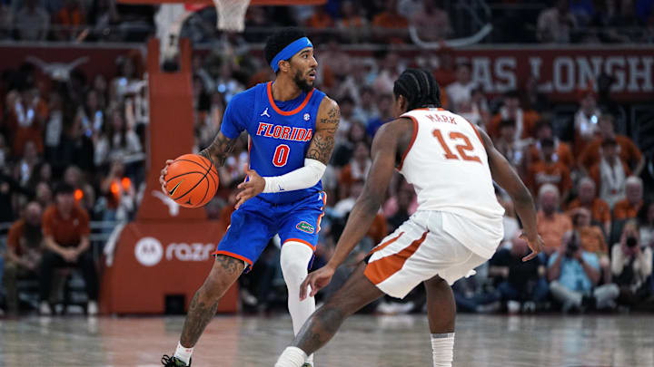 Florida Gators guard Boogie Fland (0).