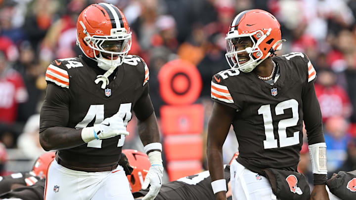 Cleveland Browns rookies Harold Fannin Jr. and Shedeur Sanders