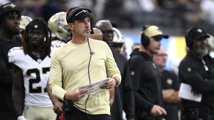 New Orleans Saints head coach Dennis Allen