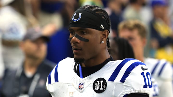 Adonai Mitchell of the Indianapolis Colts