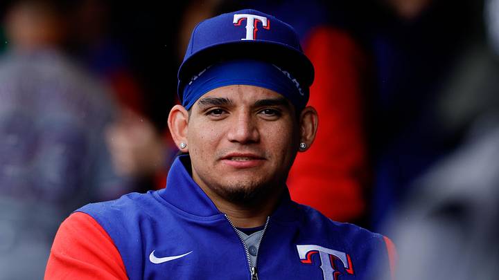 May 20, 2026; Denver, Colorado, USA; Texas Rangers left fielder Alejandro Osuna (19) in the dugout in the third inning against the Colorado Rockies at Coors Field. Mandatory Credit: Isaiah J. Downing-Imagn Images May 20, 2026; Denver, Colorado, USA; Texas Rangers left fielder Alejandro Osuna (19) in the dugout in the third inning against the Colorado Rockies at Coors Field. Mandatory Credit: Isaiah J. Downing-Imagn Images