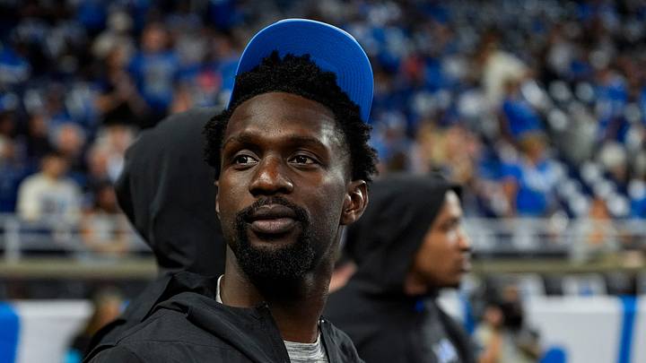 Detroit Lions safety Kerby Joseph (31) looks on during warm up ahead of the New Orleans Saints game at Ford Field in Detroit on Sunday, Sept. 13, 2026.