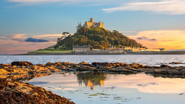 St Michael's Mount island in Cornwall.
