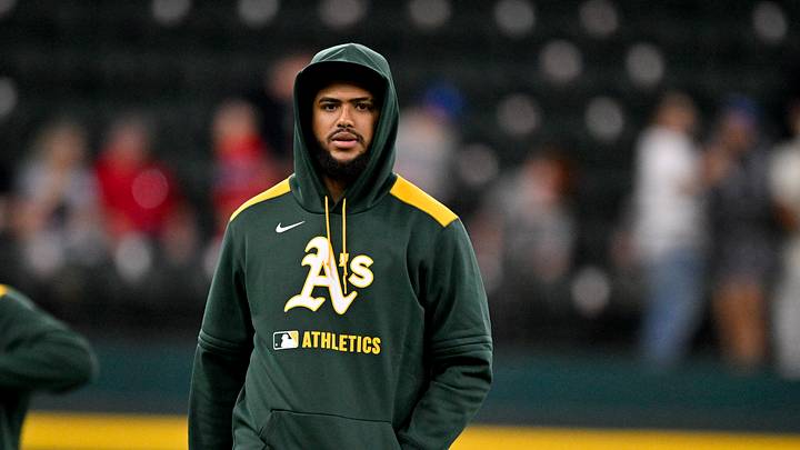 May 1, 2025; Arlington, Texas, USA; Athletics relief pitcher Carlos Duran walks off the field after the Athletics win over the Texas Rangers at Globe Life Field. Mandatory Credit: Jerome Miron-Imagn Images May 1, 2025; Arlington, Texas, USA; Athletics relief pitcher Carlos Duran walks off the field after the Athletics win over the Texas Rangers at Globe Life Field. Mandatory Credit: Jerome Miron-Imagn Images