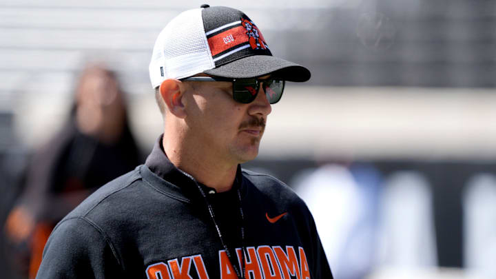 Oklahoma State football coach Eric Morris.