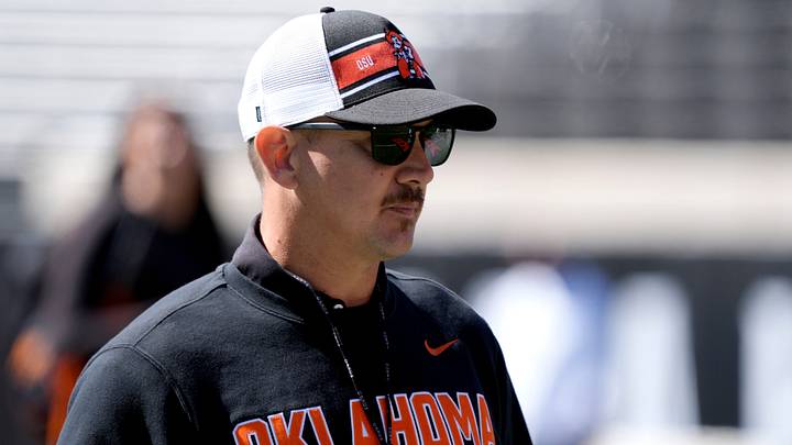 Oklahoma State coach Eric Morris. Oklahoma State coach Eric Morris.