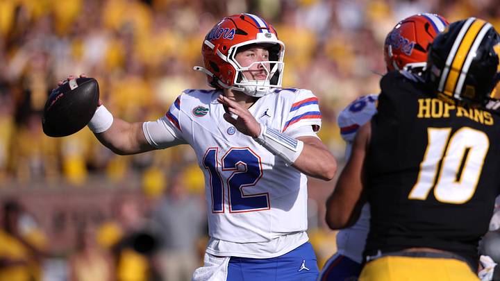 Florida quarterback Aaron Philo and the Gators tumbled out of College Football Playoff projections after their loss to Missouri. Florida quarterback Aaron Philo and the Gators tumbled out of College Football Playoff projections after their loss to Missouri.