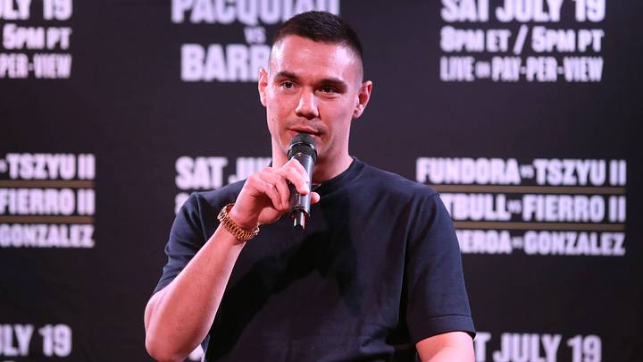 Tim Tszyu speaks during a May 31, 2025 press conference. Tim Tszyu speaks during a May 31, 2025 press conference.