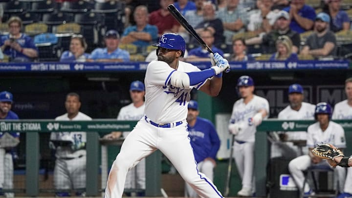 May 8, 2023; Kansas City, Missouri, USA; Kansas City Royals center fielder Jackie Bradley Jr. (41)