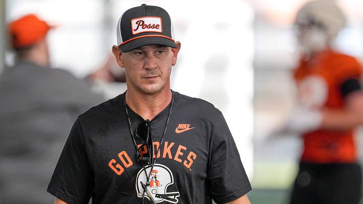 Oklahoma State head coach Eric Morris. Oklahoma State head coach Eric Morris.