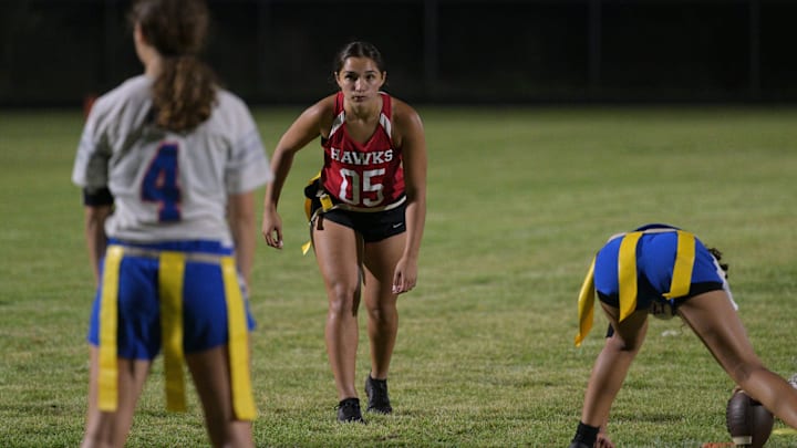 Seminole Ridge flag football defeated Palm Beach Gardens in a postseason competition on May 3, 2023.

Dsc 2189