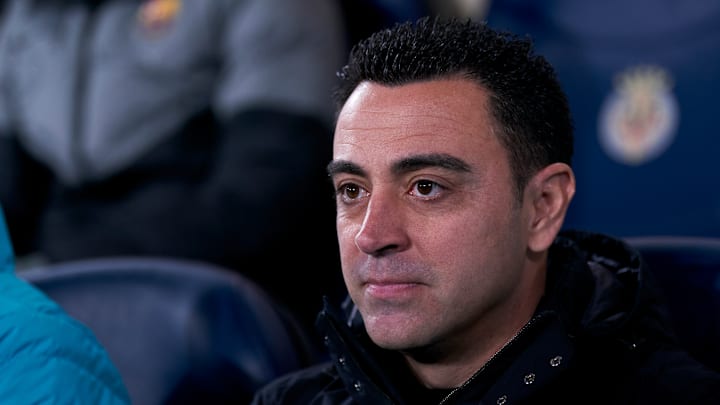 Xavi Hernández con el FC Barcelona