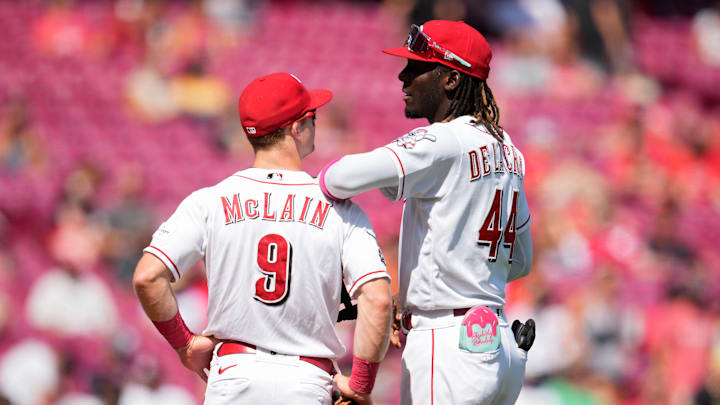 Cincinnati Reds infielder Elly De La Cruz, Matt McLain