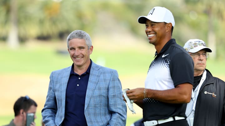 Jay Monahan, Tiger Woods, - Genesis Open