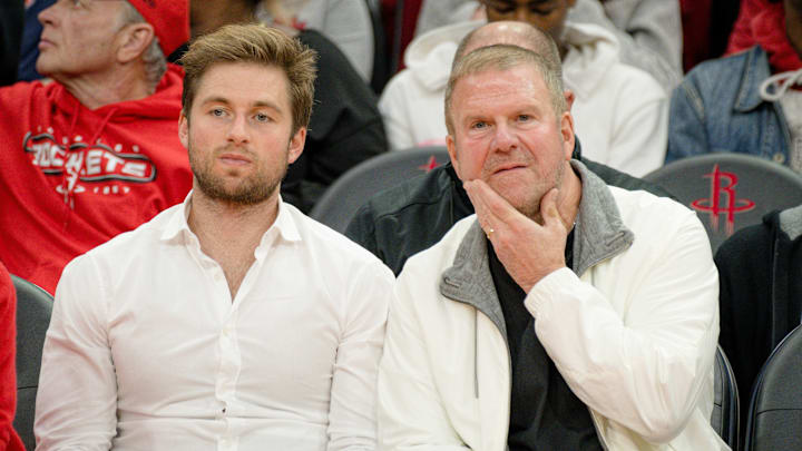 Celebrities Attend Charlotte Hornets v Houston Rockets
