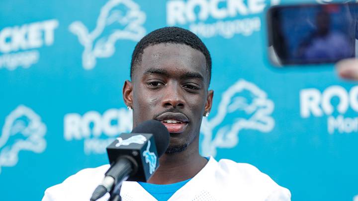 Detroit Lions cornerback Terrion Arnold Detroit Lions cornerback Terrion Arnold