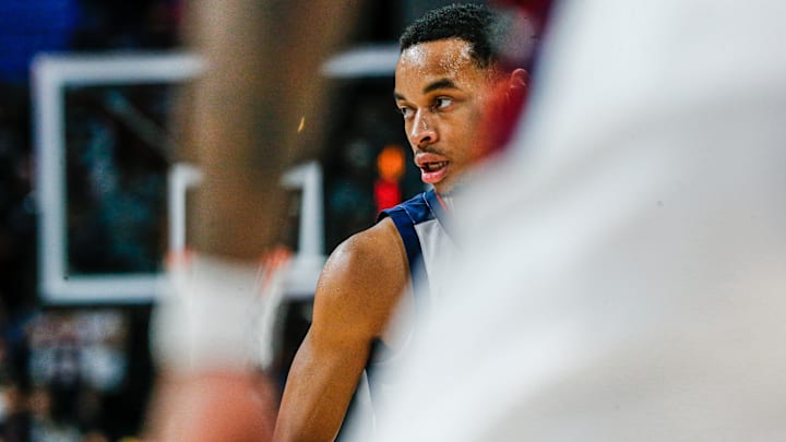 Gonzaga Bulldogs senior guard Nolan Hickman.