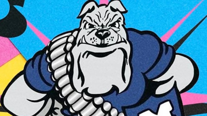 The Miami Wardogs (Oklahoma) have a fearsome high school mascot.