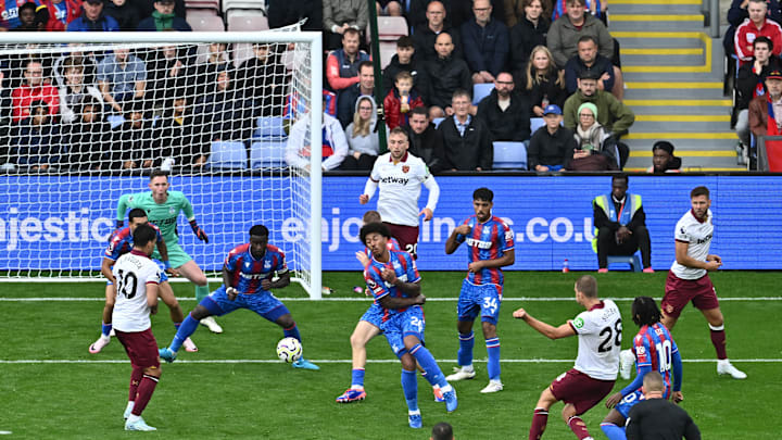 Tomas Soucek breaks the deadlock at Selhurst Park