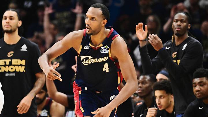May 15, 2026; Cleveland, Ohio, USA; Cleveland Cavaliers center Evan Mobley (4) celebrates after hitting a three point basket against the Detroit Pistons during the second half in game six of the second round of the 2026 NBA Playoffs at Rocket Arena. Mandatory Credit: Ken Blaze-Imagn Images May 15, 2026; Cleveland, Ohio, USA; Cleveland Cavaliers center Evan Mobley (4) celebrates after hitting a three point basket against the Detroit Pistons during the second half in game six of the second round of the 2026 NBA Playoffs at Rocket Arena. Mandatory Credit: Ken Blaze-Imagn Images