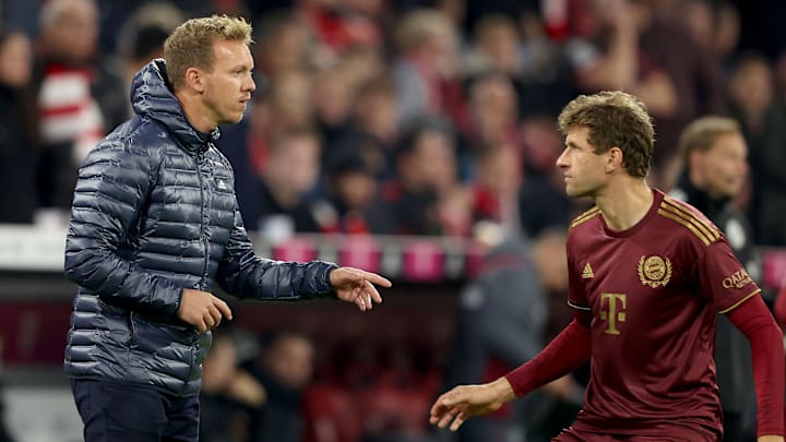 Julian Nagelsmann mit Thomas Müller