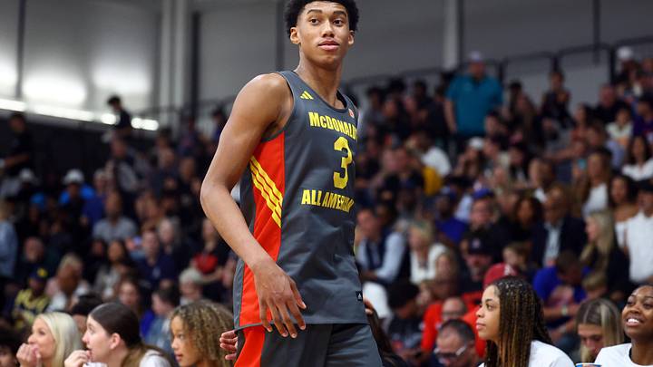 Mar 30, 2026; Goodyear, AZ, USA; Bruce Branch III (3) during the McDonalds All American Jam Fest at Millennium High School. Mandatory Credit: Mark J. Rebilas-Imagn Images