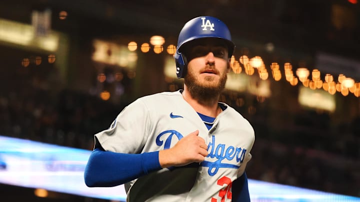 Sep 16, 2022; San Francisco, California, USA; Los Angeles Dodgers center fielder Cody Bellinger (35) Sep 16, 2022; San Francisco, California, USA; Los Angeles Dodgers center fielder Cody Bellinger (35)