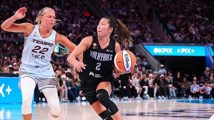 Golden State Valkyries guard Kaitlyn Chen Golden State Valkyries guard Kaitlyn Chen
