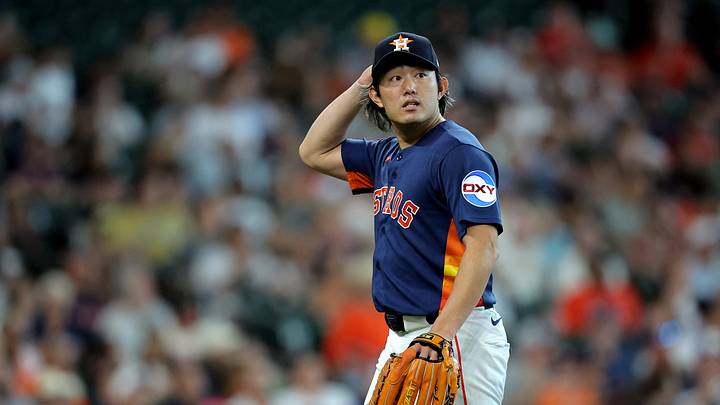 Houston Astros pitcher Tatsuya Imai (45). Mandatory Credit: Erik Williams-Imagn Images Houston Astros pitcher Tatsuya Imai (45). Mandatory Credit: Erik Williams-Imagn Images