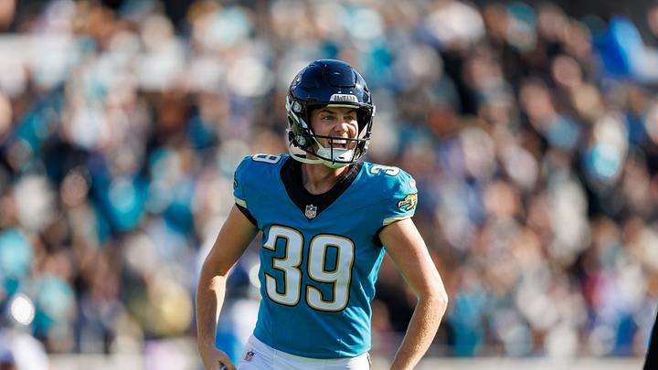 Jacksonville Jaguars kicker Cam Little (39) Mandatory Credit: Morgan Tencza-Imagn Images