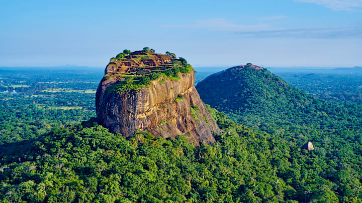 Sigiriya, Sri Lanka, home of the Lion Rock Fortress, ranks number one on the list.