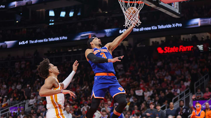 The Hawks spent a lot of time watching the Knicks put the ball through the basket. 