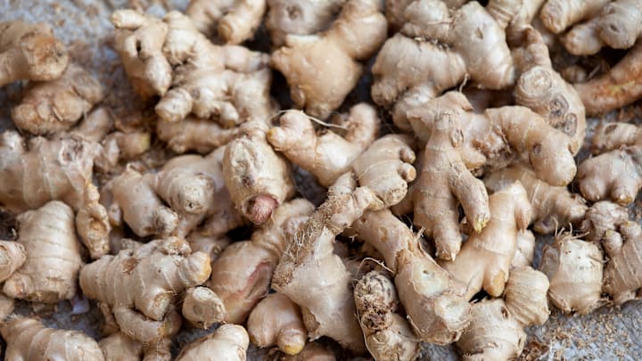 Ginger at Market, Old Delhi, India