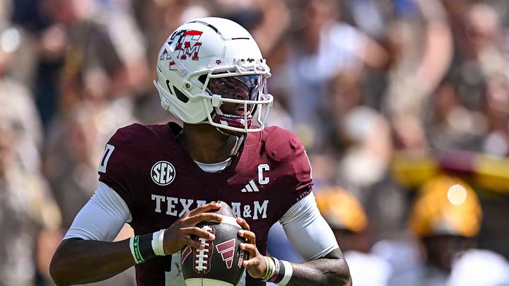 Sep 12, 2026; College Station, Texas, USA; Texas A&M Aggies quarterback Marcel Reed (10) looks to pass the ball against Arizona State Sun Devils at Kyle Field. Mandatory Credit: Maria Lysaker-Imagn Images Sep 12, 2026; College Station, Texas, USA; Texas A&M Aggies quarterback Marcel Reed (10) looks to pass the ball against Arizona State Sun Devils at Kyle Field. Mandatory Credit: Maria Lysaker-Imagn Images