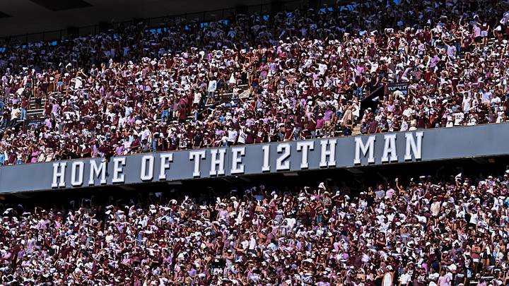 Sep 19, 2026; College Station, Texas, USA; A general view of the Home of the 12th Man sign during the game between the Texas A&M Aggies and the Kentucky Wildcats at Kyle Field. Mandatory Credit: Maria Lysaker-Imagn Images Sep 19, 2026; College Station, Texas, USA; A general view of the Home of the 12th Man sign during the game between the Texas A&M Aggies and the Kentucky Wildcats at Kyle Field. Mandatory Credit: Maria Lysaker-Imagn Images