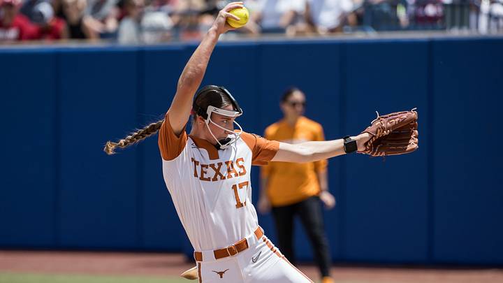 May 28, 2026; Oklahoma City, OK, USA;  Texas Longhorns starting pitcher Teagan Kavan