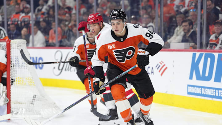 Porter Martone has eight points in eight NHL games. Porter Martone has eight points in eight NHL games.