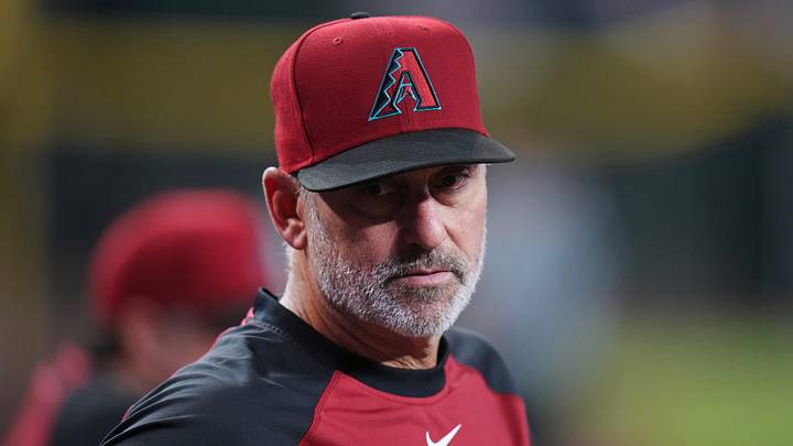 Arizona Diamondbacks manager Torey Lovullo looks on from the dugout during their game against the San Francisco Giants on June 29, 2026, at Chase Field in Phoenix. Arizona Diamondbacks manager Torey Lovullo looks on from the dugout during their game against the San Francisco Giants on June 29, 2026, at Chase Field in Phoenix.
