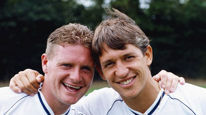 Paul Gascoigne and Gary Lineker Paul Gascoigne and Gary Lineker