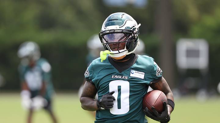 Jun 10, 2026; Philadelphia, PA, USA; Philadelphia Eagles receiver Hollywood Brown (0) during minicamp at Jefferson Health Training Complex. Mandatory Credit: Bill Streicher-Imagn Images Jun 10, 2026; Philadelphia, PA, USA; Philadelphia Eagles receiver Hollywood Brown (0) during minicamp at Jefferson Health Training Complex. Mandatory Credit: Bill Streicher-Imagn Images