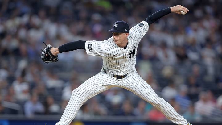 New York Yankees veteran reliever Tim Hill has suddenly become a massive liability in the bullpen. New York Yankees veteran reliever Tim Hill has suddenly become a massive liability in the bullpen.