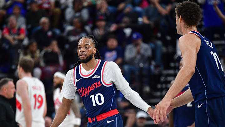 Darius Garland, Brook Lopez, LA Clippers