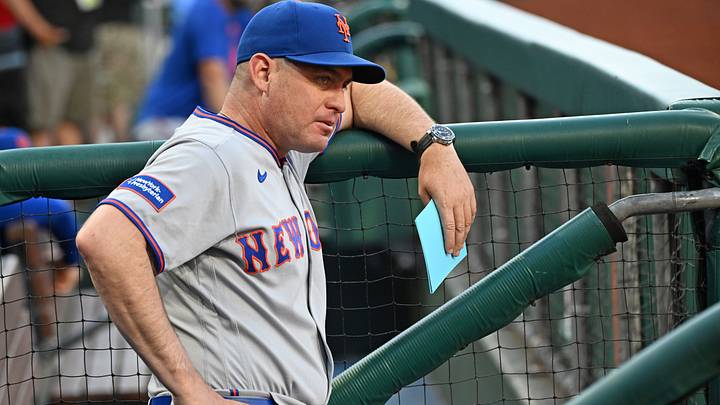 Jun 18, 2026; Philadelphia, Pennsylvania, USA; New York Mets manager Carlos Mendoza (64) in the dugout against the Philadelphia Phillies at Citizens Bank Park. Mandatory Credit: Eric Hartline-Imagn Images Jun 18, 2026; Philadelphia, Pennsylvania, USA; New York Mets manager Carlos Mendoza (64) in the dugout against the Philadelphia Phillies at Citizens Bank Park. Mandatory Credit: Eric Hartline-Imagn Images