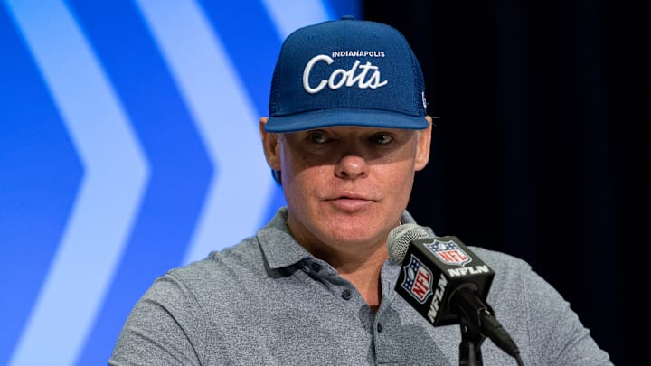 Chris Ballard at the NFL Combine