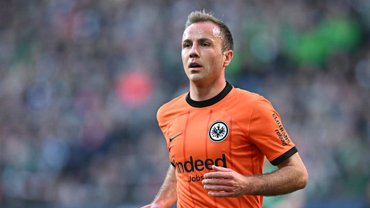 Mario Götze suited up for Eintracht Frankfurt against Werder Bremen