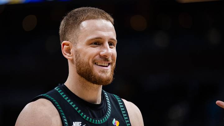 Apr 7, 2026; Indianapolis, Indiana, USA; Minnesota Timberwolves guard Donte DiVincenzo (0) looks on in the second half against the Indiana Pacers at Gainbridge Fieldhouse. Mandatory Credit: Trevor Ruszkowski-Imagn Images
