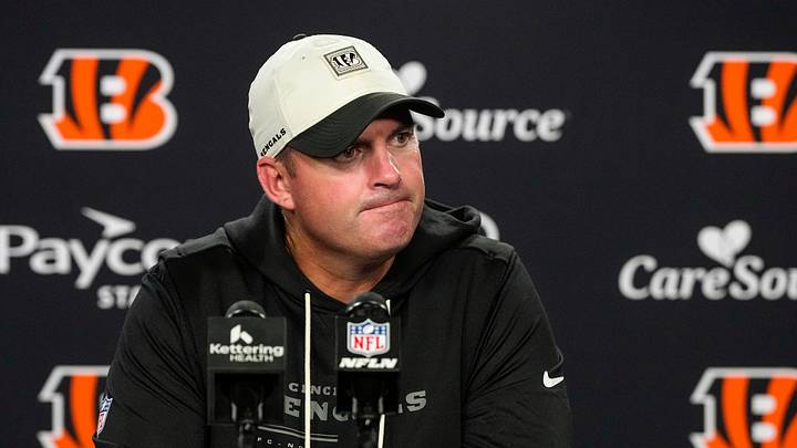 Cincinnati Bengals head coach Zac Taylor speaks in the post game press conference after the NFL Preseason game between the Cincinnati Bengals and the Detroit Lions at Paycor Stadium in Cincinnati on Thursday, Aug. 13, 2026. The Bengals won the preseason opener, 16-14. Cincinnati Bengals head coach Zac Taylor speaks in the post game press conference after the NFL Preseason game between the Cincinnati Bengals and the Detroit Lions at Paycor Stadium in Cincinnati on Thursday, Aug. 13, 2026. The Bengals won the preseason opener, 16-14.