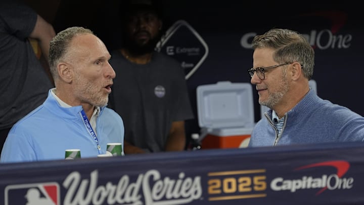 Toronto Blue Jays President & CEO Mark Shapiro (left) and EVP, Baseball Operations and GM Ross Atkins (right).
