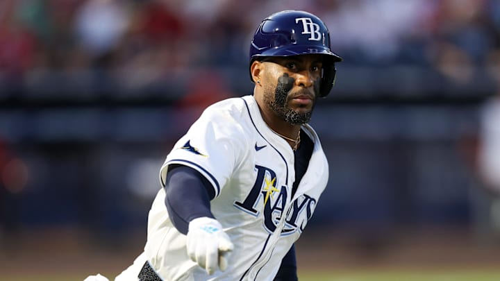 Tampa Bay designated hitter Yandy Diaz (2) runs the bases after hitting a two-run home run against the Philadelphia Phillies. Tampa Bay designated hitter Yandy Diaz (2) runs the bases after hitting a two-run home run against the Philadelphia Phillies.